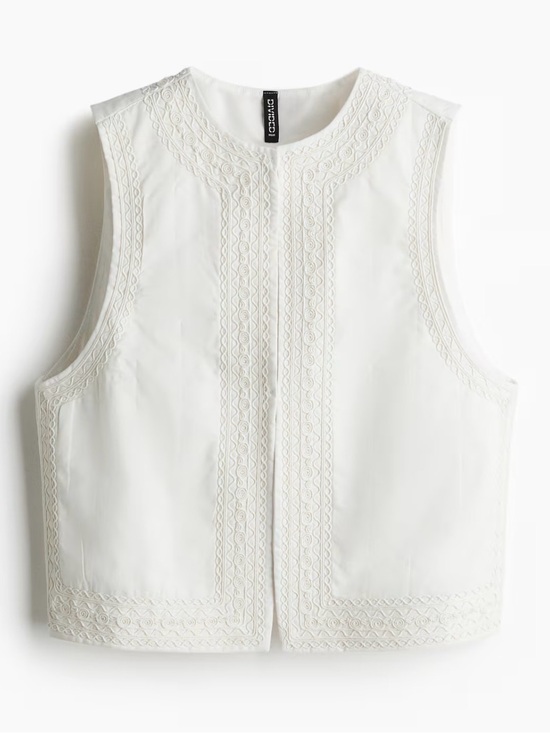 H&M Jackets & Blazers - H&M DIVIDED Vest with Embroidery L